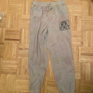 Gray Graphic Joggers
